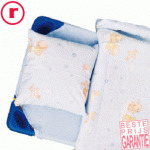   Set Compleet - speciaal voor stapelbare rustbedjes (blauw)