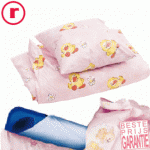  Reserve bedset voor stapelbare rustbedjes (roze)