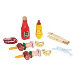 Kinder speel grill met eten!