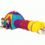 Speeltent met tunnel, opvouwbare speelhoek