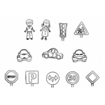 Verkeersborden stempels