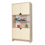 Hoge kinderopvang basis kast ZON met 2 set lage deuren