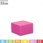  Foam vierkant poefje - Zithoogte 25 cm