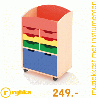  Muziek kast met instrumenten