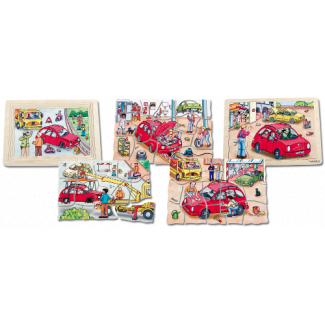 Autogarage - Lagenpuzzel van Beleduc