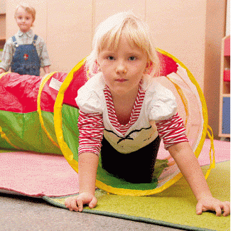 Grote Z tunnel, opvouwbare speelhoek