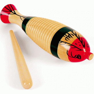 Guiro met stokje