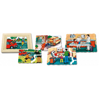 Ongeluk - Lagenpuzzel van Beleduc