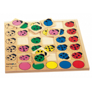 Tel & Kleuren puzzelspel Lieveheersbeestje van Beleduc