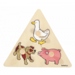 Dieren- Driehoekspuzzel van Beleduc