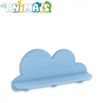      Lichtblauwe wolk - wandplank - Animals kinderopvang meubilair